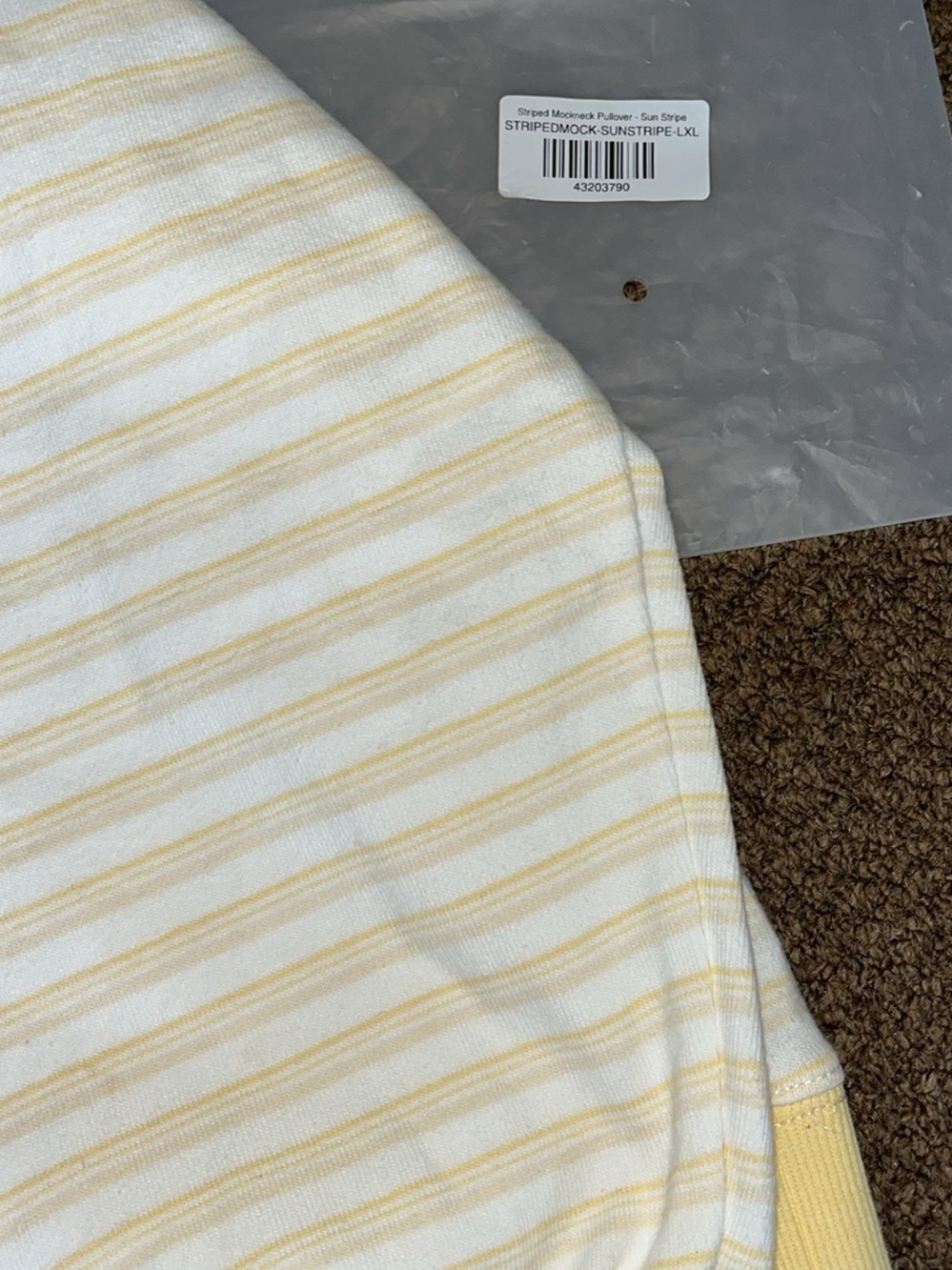 PARKE Sunstripe Mockneck stripe pullover - Picture 2 of 5